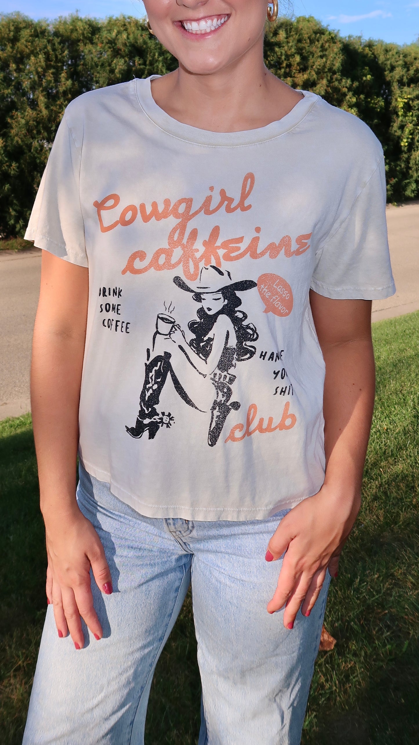 Cowgirl Caffeine Western Graphic Tee