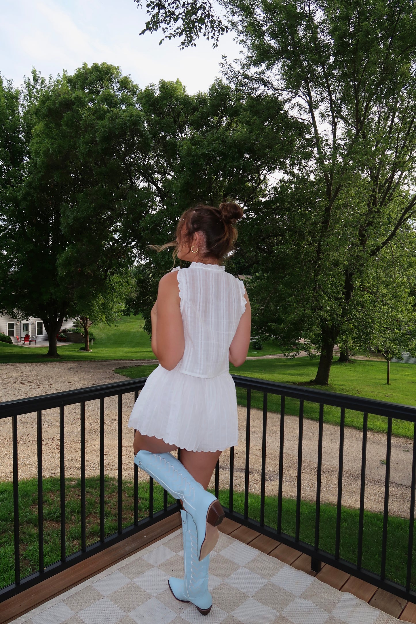 The Mary Boho Button Up Sleeveless Top