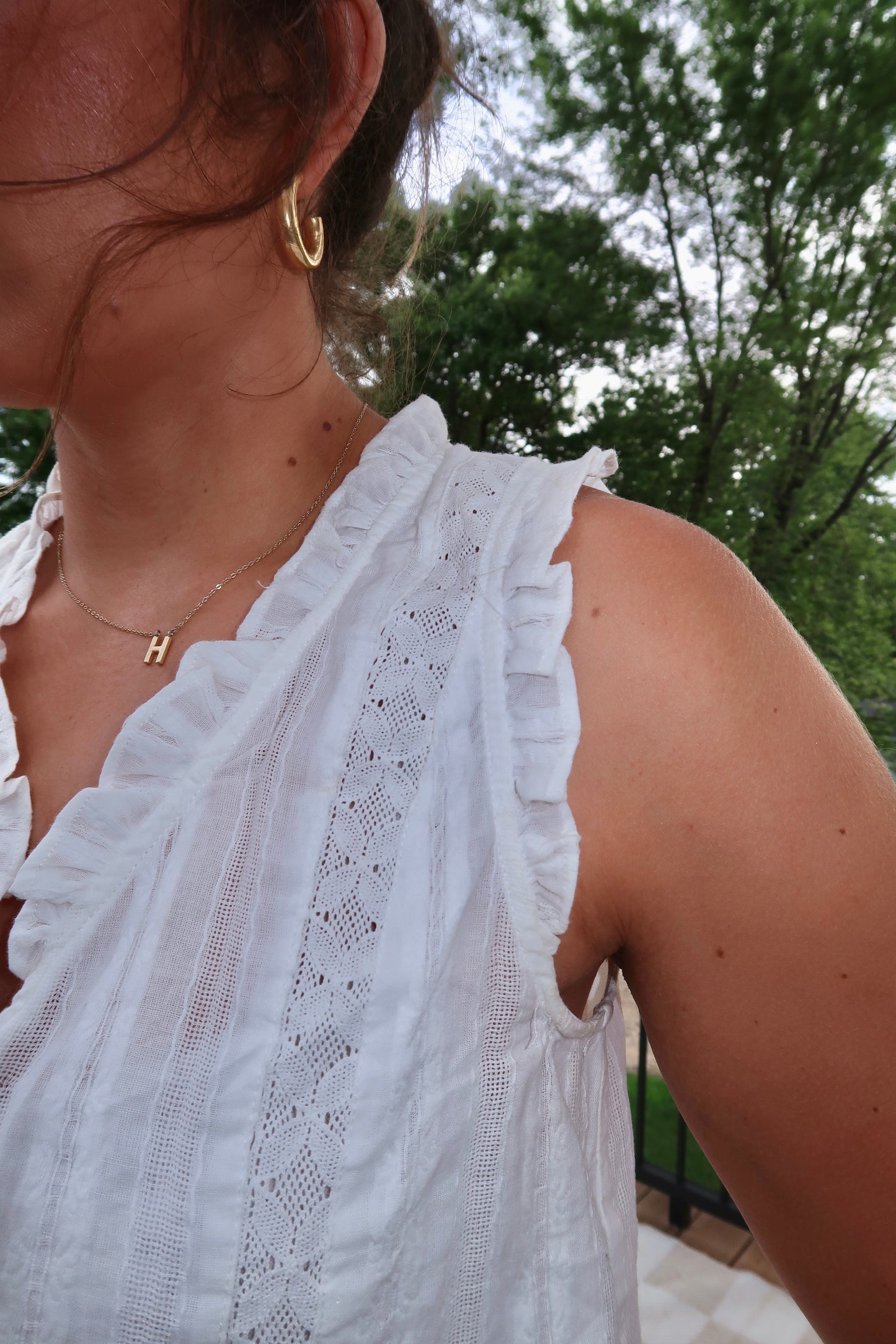 The Mary Boho Button Up Sleeveless Top