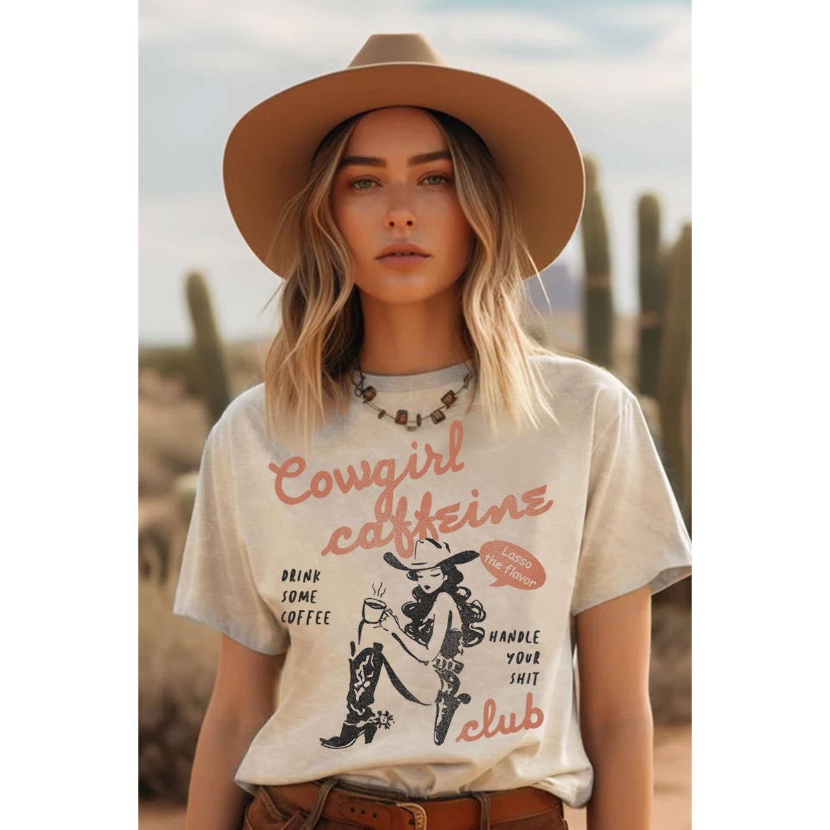 Cowgirl Caffeine Western Graphic Tee