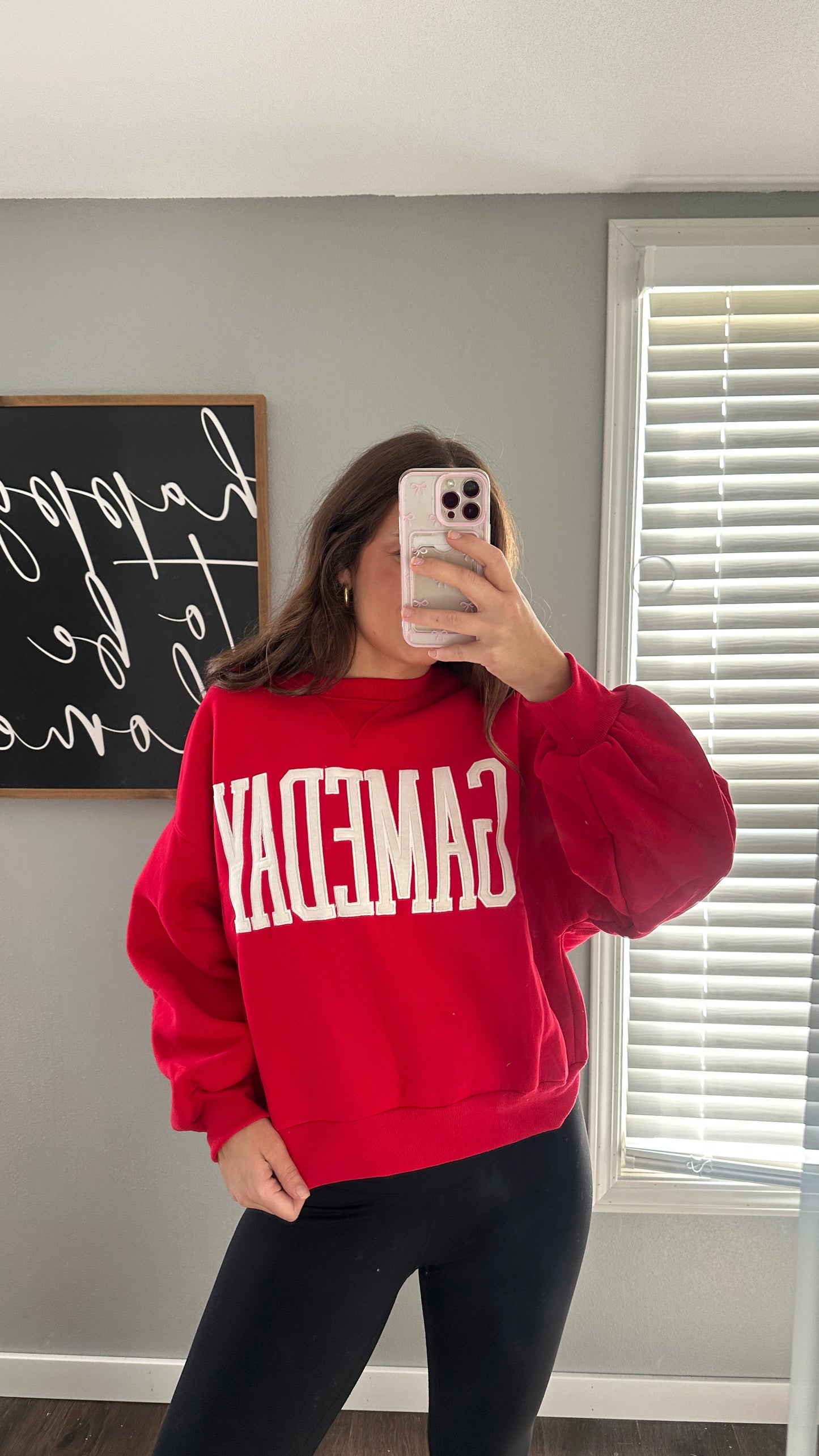 Game Day Sweatshirt in Red
