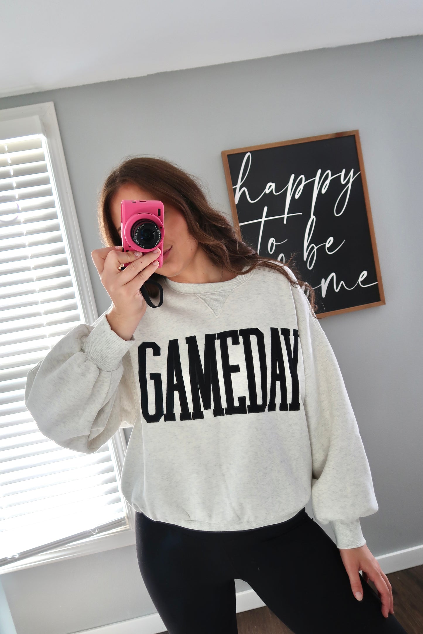 The Game Day Sweatshirt in Heather Grey