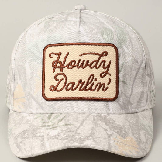 Howdy Darlin'  Camo Trucker Hat