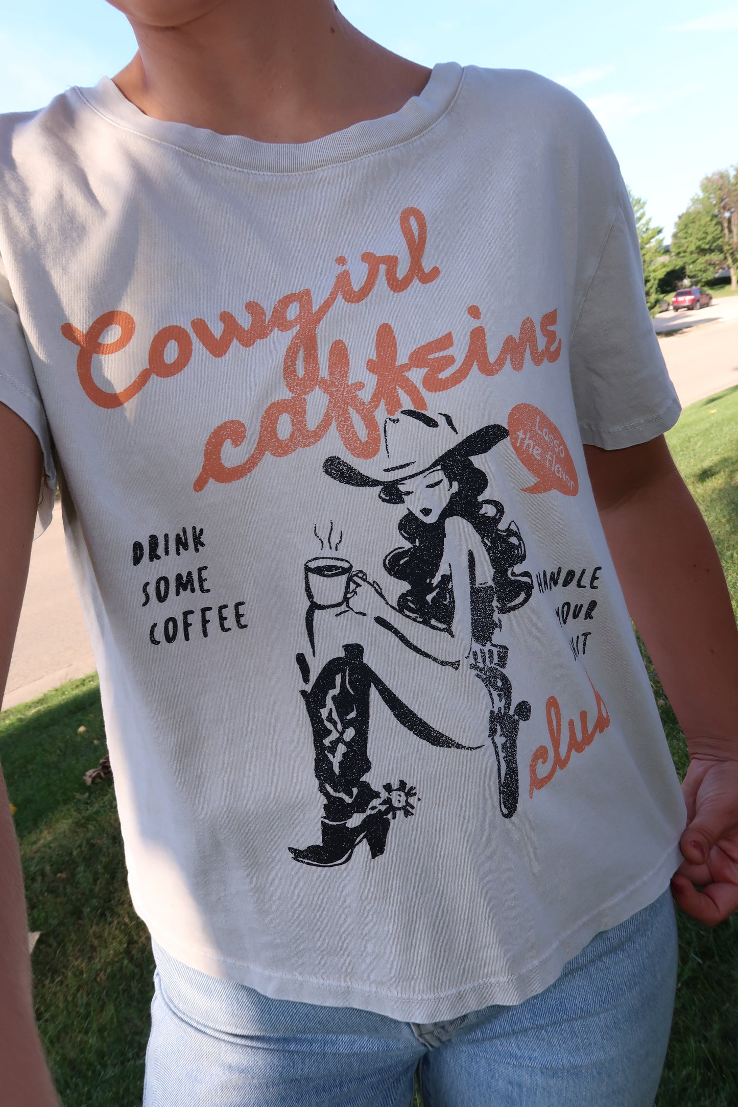 Cowgirl Caffeine Western Graphic Tee