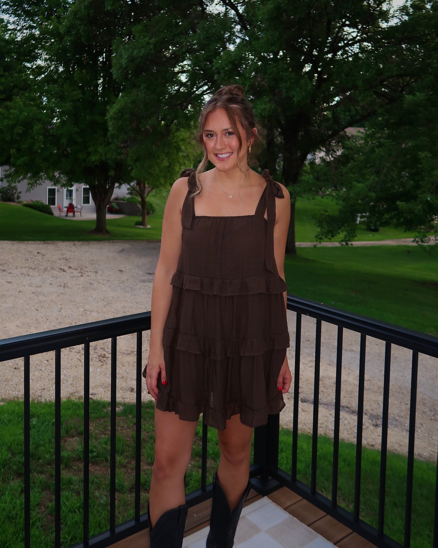 The Sydney Ruffle Tiered Mini Dress