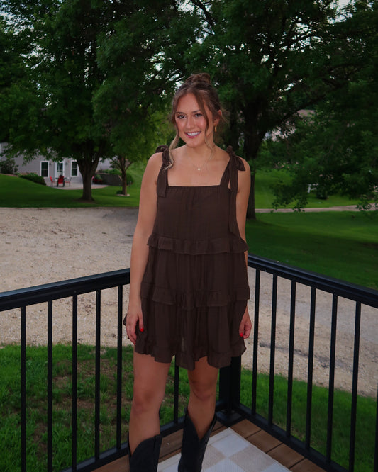 The Sydney Ruffle Tiered Mini Dress