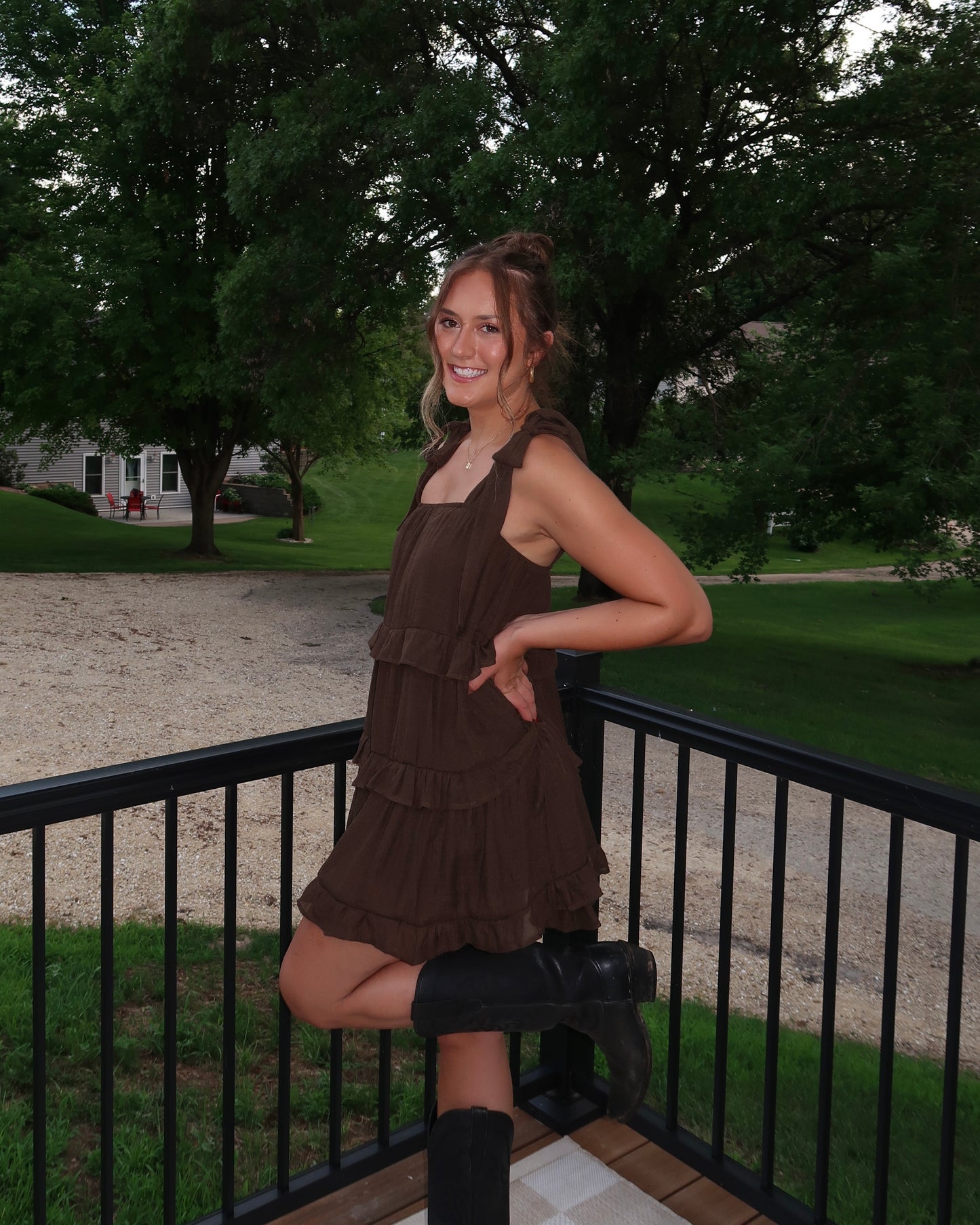 The Sydney Ruffle Tiered Mini Dress