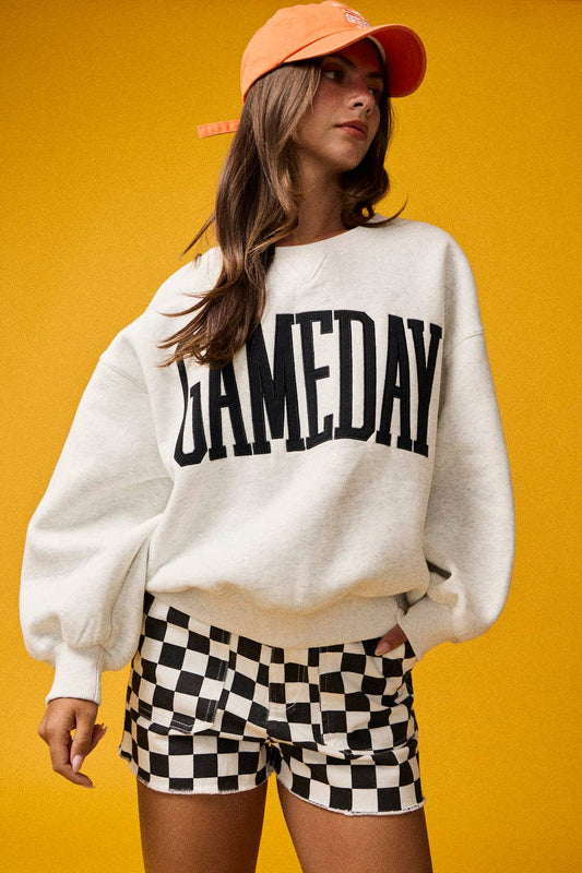 The Game Day Sweatshirt in Heather Grey