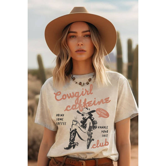 Cowgirl Caffeine Western Graphic Tee