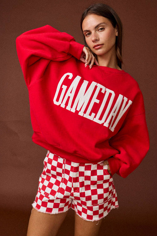 Game Day Sweatshirt in Red